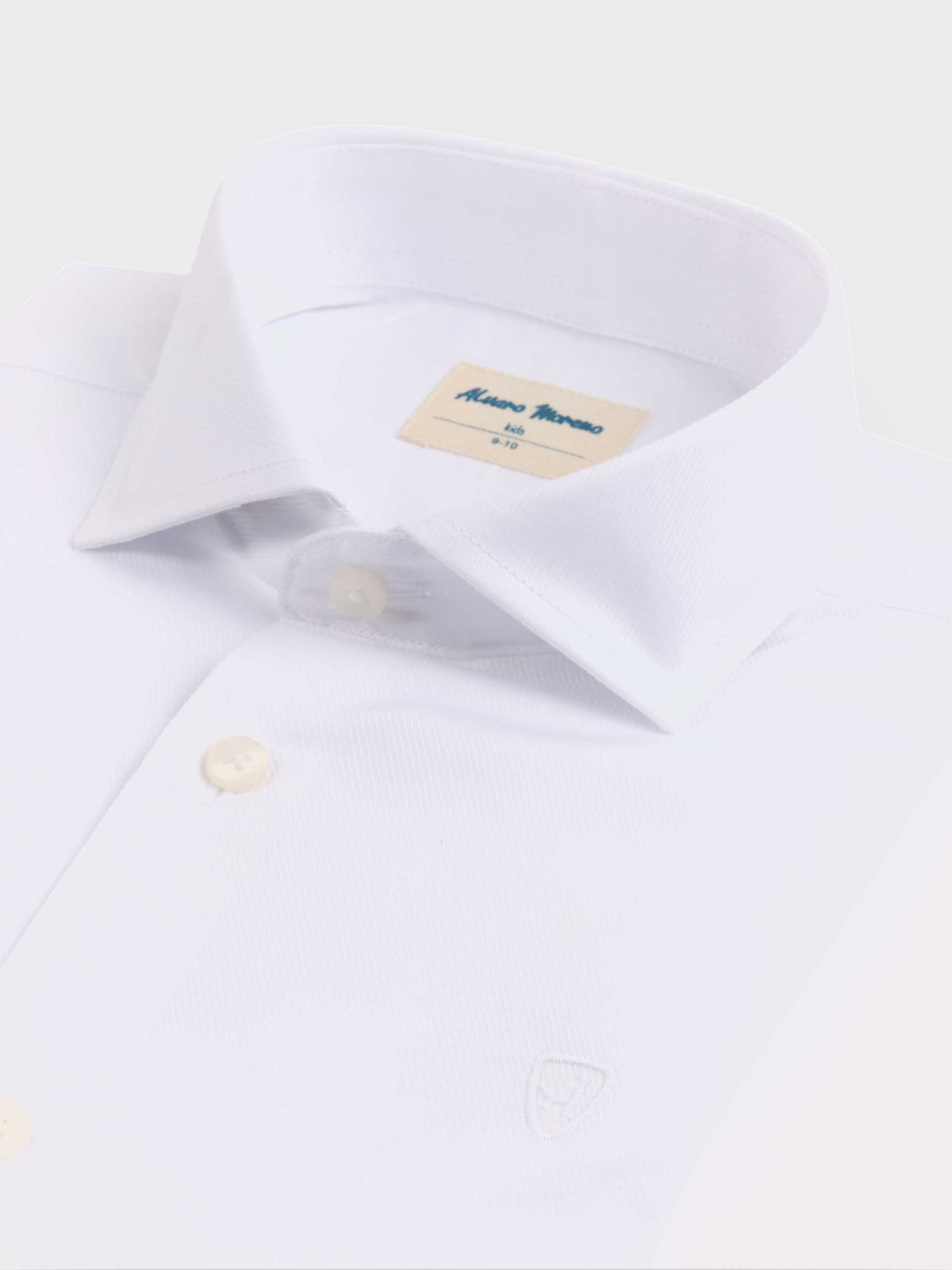 CAMISA DIAGONAL KIDS BLANCO